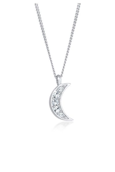 ELLI Halskette Halbmond Astro Crystal Argint 925