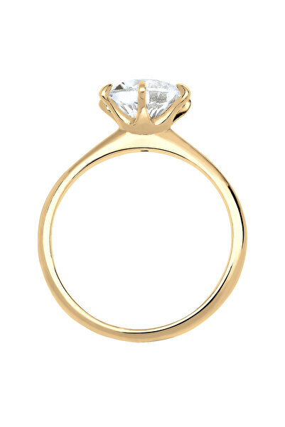 ELLI Dámský zásnubní prsten s krystalem ze sterlingového stříbra 925