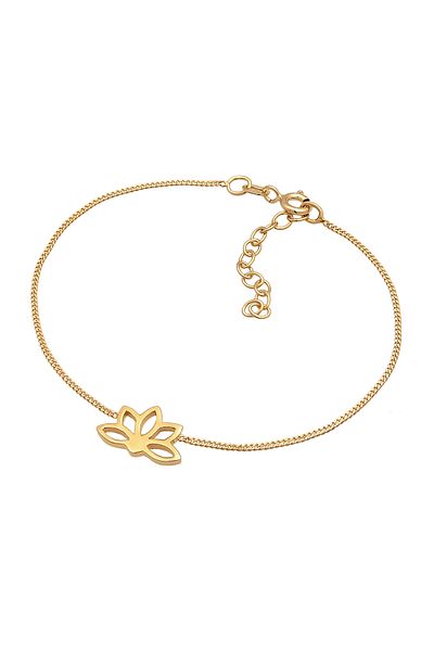 ELLI Bracelet Ladies Lotus Flower Pendant Spiritual In 925 Sterling Silver