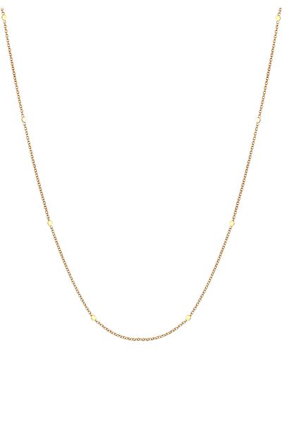 ELLI Necklace Ladies Pea Chain Pendant Coin Basic In 925 Sterling Silver