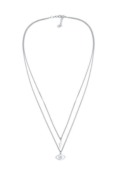 ELLI Dámský náhrdelník s přívěskem s motivem uhrančivého oka a krystaly ze stříbra 925