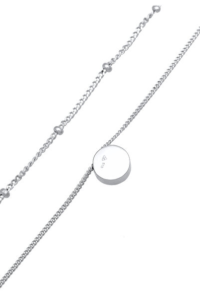 ELLI Dámský náhrdelník Choker Layer Ball s krystaly ze sterlingového stříbra 925