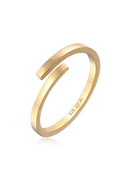 ELLI Ring Ladies Wrap Open Geo Trend In 925 Sterling Silver