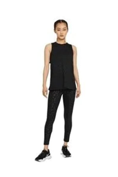 Nike Pro Dri-fit Printed Siyah Kadın Atlet Dj6442-010