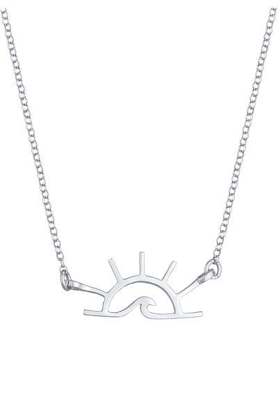 ELLI Náhrdelník Dámský přívěsek Sunrise Letní motiv v 925 Sterling Silver