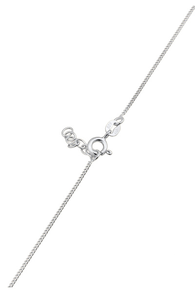 ELLI Colier pentru copii cu față zâmbitoare, plachetă, email portocaliu, argint 925