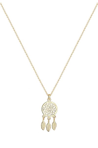 ELLI Necklace Ladies Dreamcatcher Feather Pendant Boho In 925 Sterling Silver