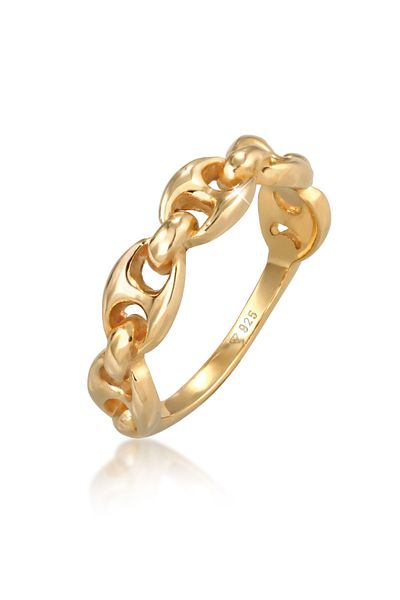 ELLI Ring Ladies Band Ring Maritime Ship Anchor Design Trend In 925 Sterling Silver