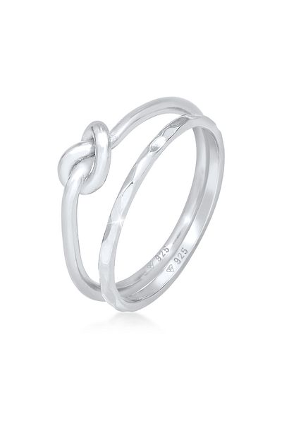 ELLI Inel Ladies Duo Knot Trend Basic Minimal În Argint Sterling 925