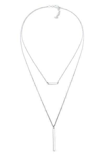 ELLI Colier din argint 925 cu aspect de straturi geometrice