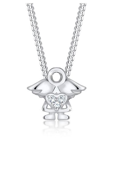 ELLI Náhrdelník Angel Crystals pozlacené 925 mincovním stříbrem
