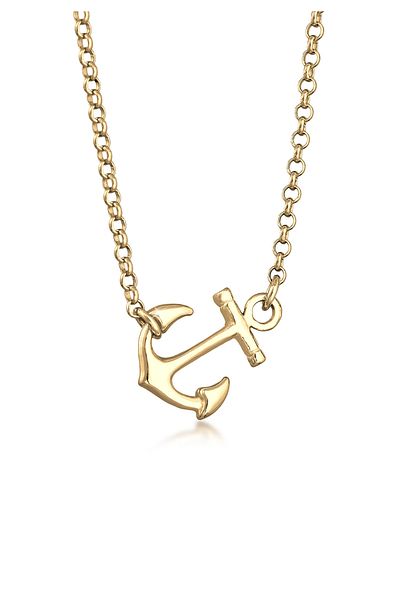 ELLI Necklace Women Anchor Pendant Maritime In 925 Sterling Silver