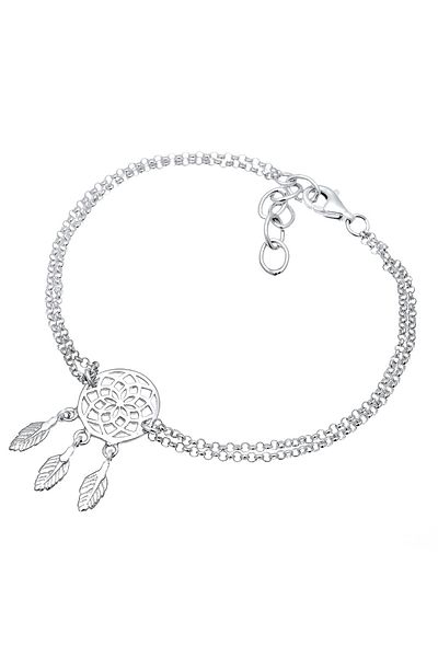 ELLI Brățară de damă cu design boho, cu pene, din argint 925