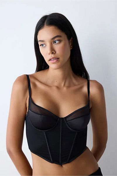 Penti Schwarzes Korsett-Bustier