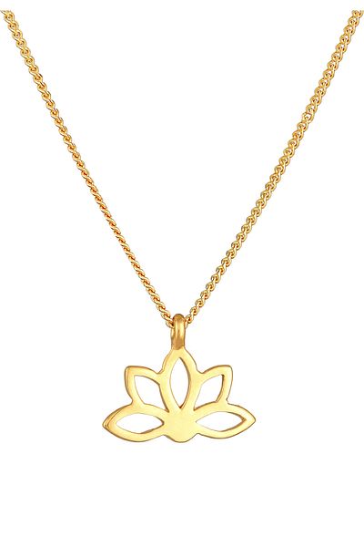 ELLI Necklace Ladies Lotus Flower Pendant Spiritual In 925 Sterling Silver