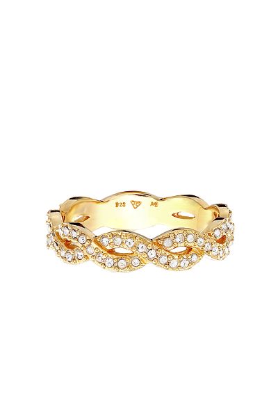 ELLI Ring Ladies Infinity Love Sparkling With Crystals In 925 Sterling Silver