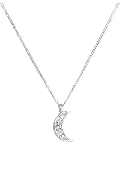 ELLI Halskette Halbmond Astro Crystal Argint 925