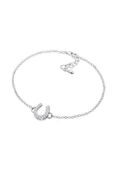 ELLI Brățară Potcoavă Talisman Noroc Cristale Zirconia Argint 925