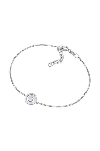 ELLI Brățară de damă cu model spiralat, jucăușă, de bază, din argint 925