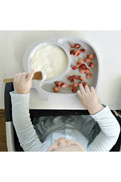 Go İthalat Cute Elephant Model Patterned Food Baby Food Container Plate with ...
