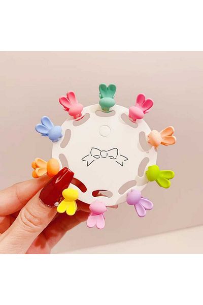 Eva Rose 10Pcs Mini Size Peg Buckle Set - School Buckle for Baby and Girl