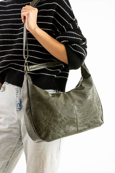 mıchael polo Casual Leather Handle Zippered Women's Handbag and Shoulder Bag