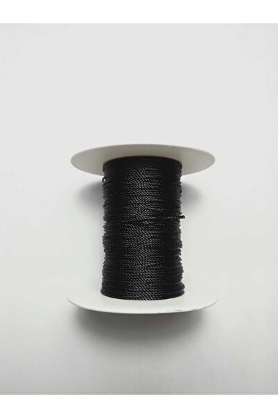 Eskişehir hobi sanat 0,8 mm 25 μέτρα κορδόνι Tasbih Μαύρο