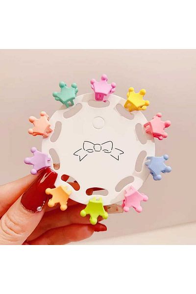 Eva Rose 10Pcs Mini Size Peg Buckle Set - School Buckle for Baby and Girl