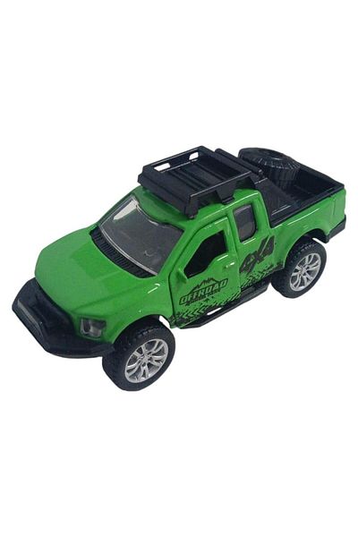 Angoravi Pull Drop Metal Off-Road Vehicle 13 cm - Green