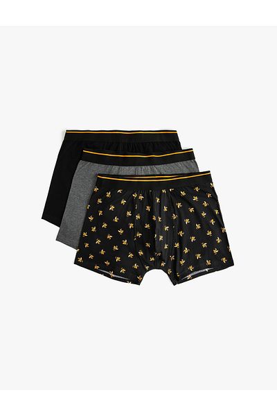 Koton Σετ 3 Boxers Fruit Printed Πολύχρωμο