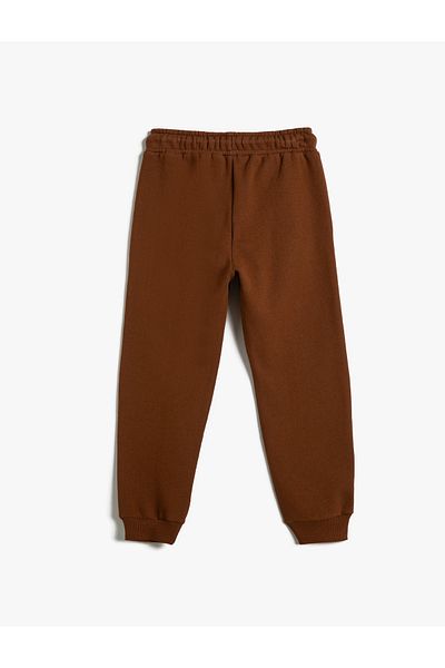 Koton Φούτερ Jogger με Βαμβακερό τύπωμα λεπτομέρειας μέσης