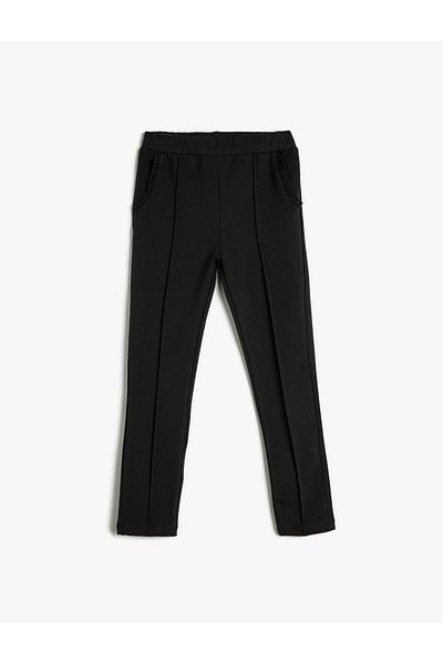 Koton Leggings Buzunar cu nervuri Volane Detaliat Bumbac