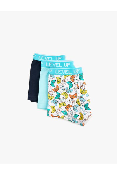 Koton Game Printed Colorful Boxer Σετ 3 τεμαχίων