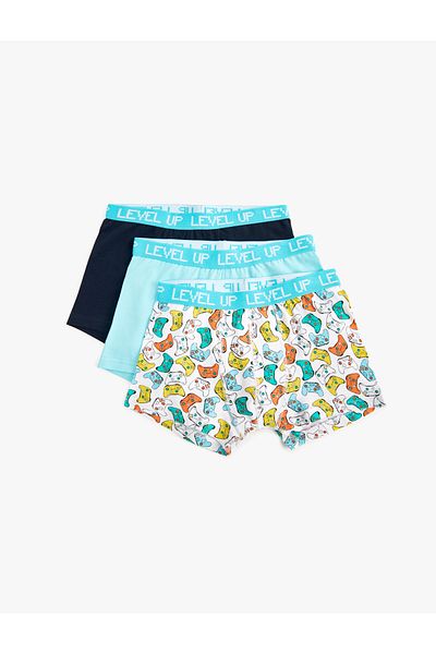 Koton Game Printed Colorful Boxer Σετ 3 τεμαχίων
