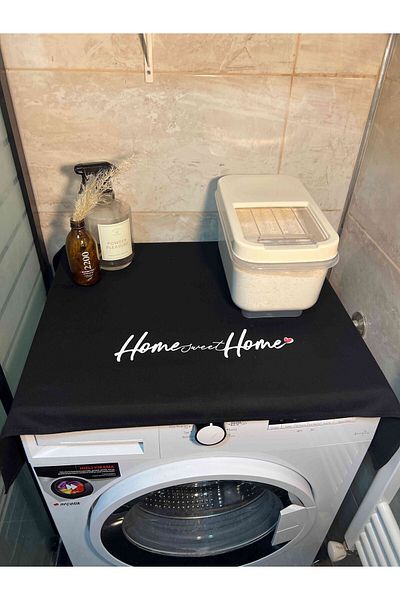 BAGAND Home Sweat Home Printed Husa pentru masina de spalat rufe