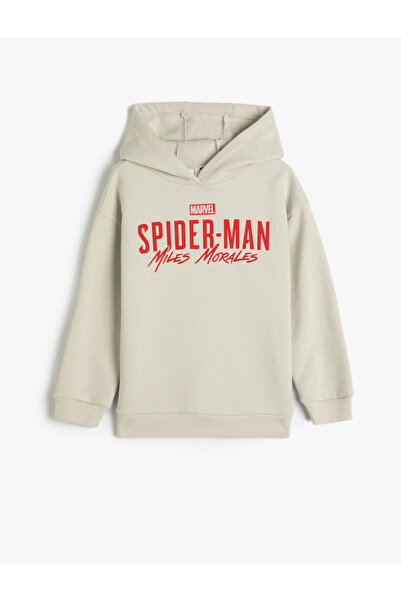 Koton Spiderman Hooded Sweatshirt Licensed Long Sleeve Hoodie