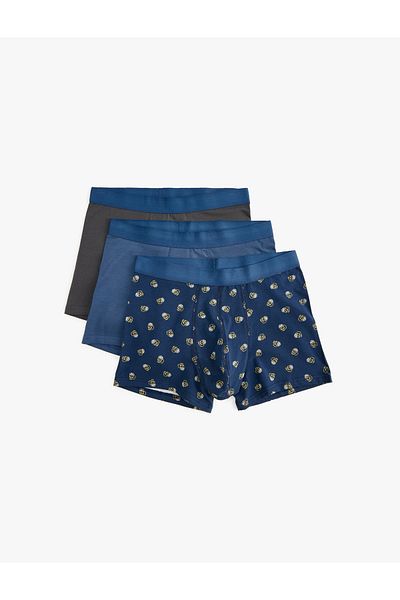 Koton Σετ μπόξερ 3 τεμαχίων Skull printed πολύχρωμο