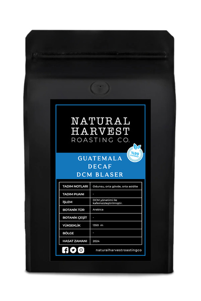 Guatemala Decaf ( Kafeinsiz ) Filtre Kahve %100 Arabica 1000 Gr