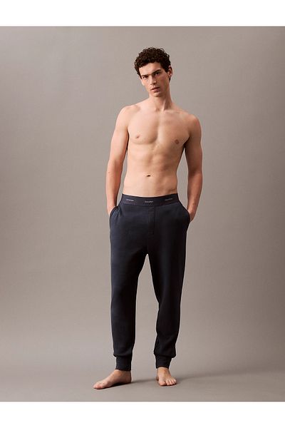 Calvin Klein Men's Jogger Sweatpants with Blue Logo Detail - 000Nm2706E-Ppk