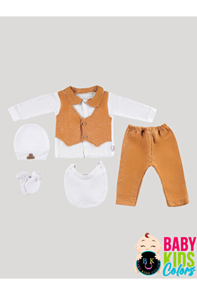 baby kids colors طقم مسلم مكون من 5 قطع مع صندوق