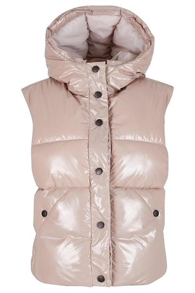 Urban Classics Ladies Recycled Shiny Puffer Vest With Hood