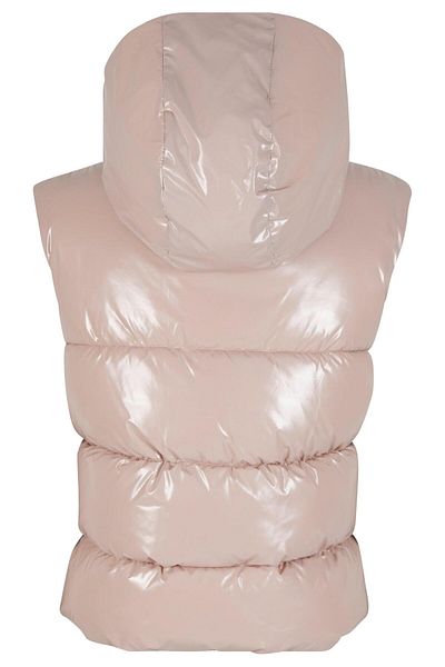 Urban Classics Ladies Recycled Shiny Puffer Vest With Hood