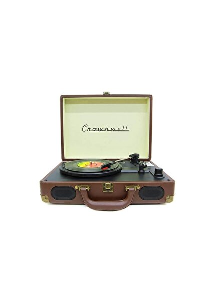 KTYRA52 Pikap Çantalı Crownwell Önden Hoparlörlü Kahverengi Bluetooth Ve Şarjlı