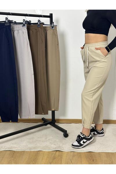 FASHION FYM FASHION KADIN KREP KUMAŞ PAÇASI ÇITÇITLI PANTOLON