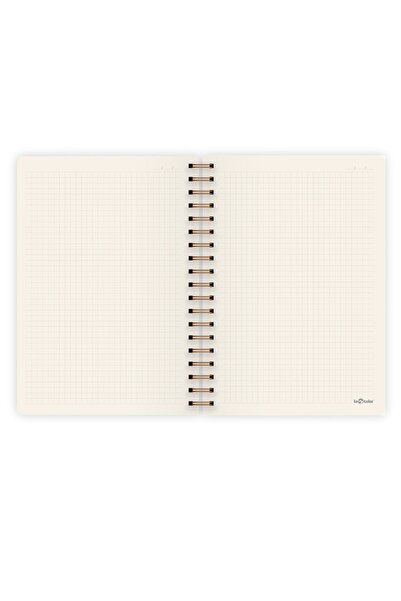 Le Color Botanical Spiralli Defter Kareli Kırmızı 17x24 cm