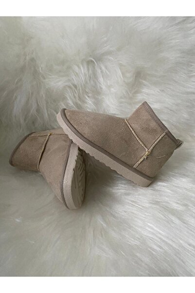 NevaYy collection Mini İçi Kürklü Süet Kadın Bot