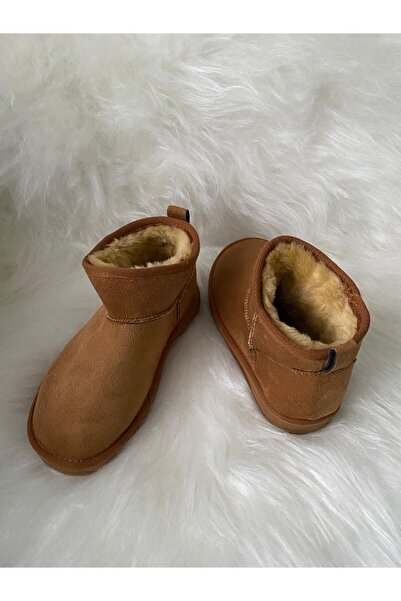 NevaYy collection Mini İçi Kürklü Süet Kadın Bot