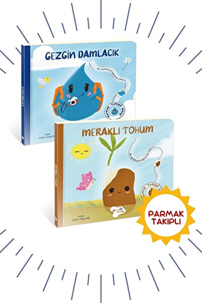 Bonkido Parmak Takipli Hikaye ve Aktivite Kitapları - 'Gezgin Damlacık & Mera...