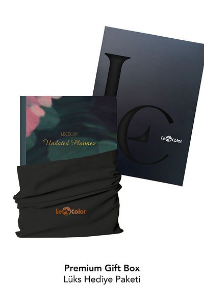 Le Color Linen Bound Timeless Planner Green 17X24