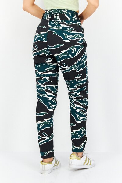 G-STAR RAW Women Allover Print Belted Pants, Green